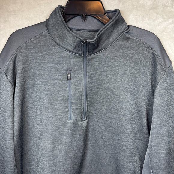 Callaway Mens Pullover XXL Gray Golf 1/4 Zip Weather Series Swing Tech Polyester - Picture 2 of 16